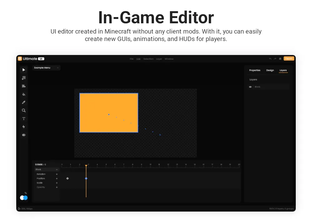 In-game editor
