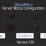 ✅ HQ Server Warps 💠 8 Warps 🌺 Gradients 🌐 Version 1.18+ 🌵 DeluxeMenus