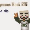 [CINEMA-4D] Minecraft Anonymous Mask Rig Free