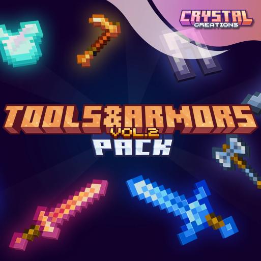 Tools & Armors Pack Vol. 2 $14.99	Crystal Creations