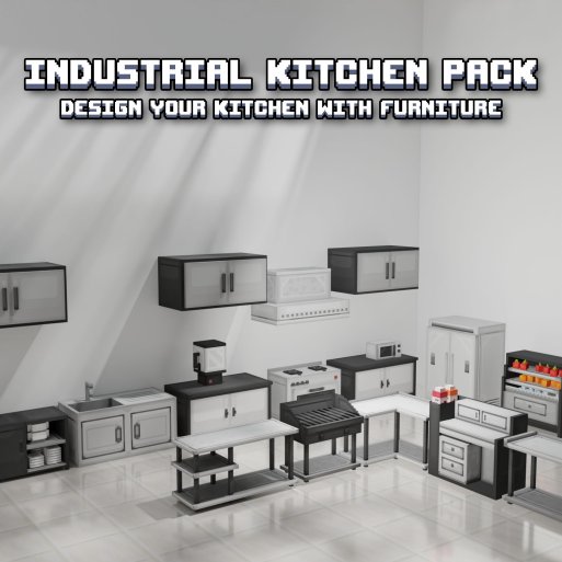 Modern Industrial Kitchen Furniture Pack
