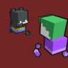 Chibi Batman & Coringa In Blockbench