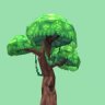 Lowpoly Pixel Tree