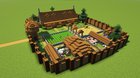 Palisade Fort! Contains everything needed for survival (Farm with animals and crops, wall to keep the beasties out as well as a spacious cabin and bunker.)