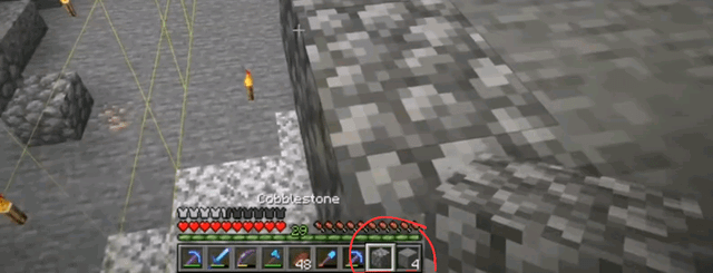 How do people do this? Wattles runs out of cobblestone in his hotbar, but then replaces it immediately without having to go to his inventory. I've seen some hermits do this too. Does it require a mod, if so, how and which one?