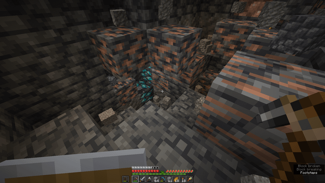 Guys, why are there useless, shiny blue rocks in my large iron ore vein? In all honesty, never thought I would find a large ore vein in survival