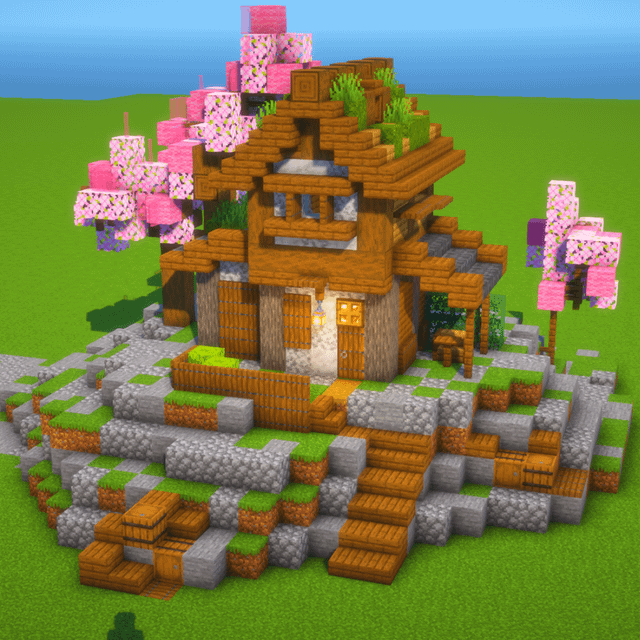 medieval japanese hill house