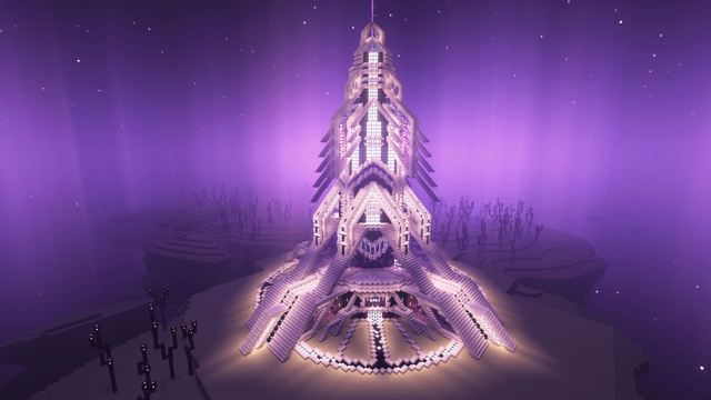 Futuristic tower I built a while ago. Probably one of my favorite things I've built